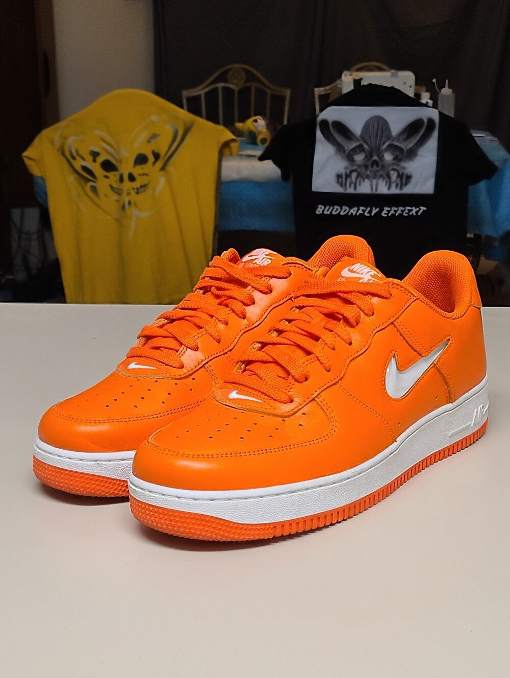 Nike Air Force Low Retro Jewel Safety Orange casual low top sneakers size 11